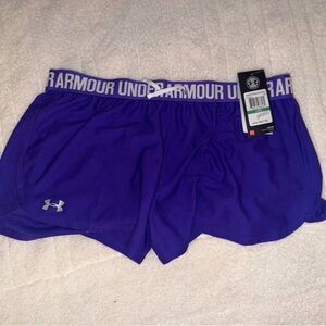 Under Armour Women's Vibrant Purple Athletic Shorts